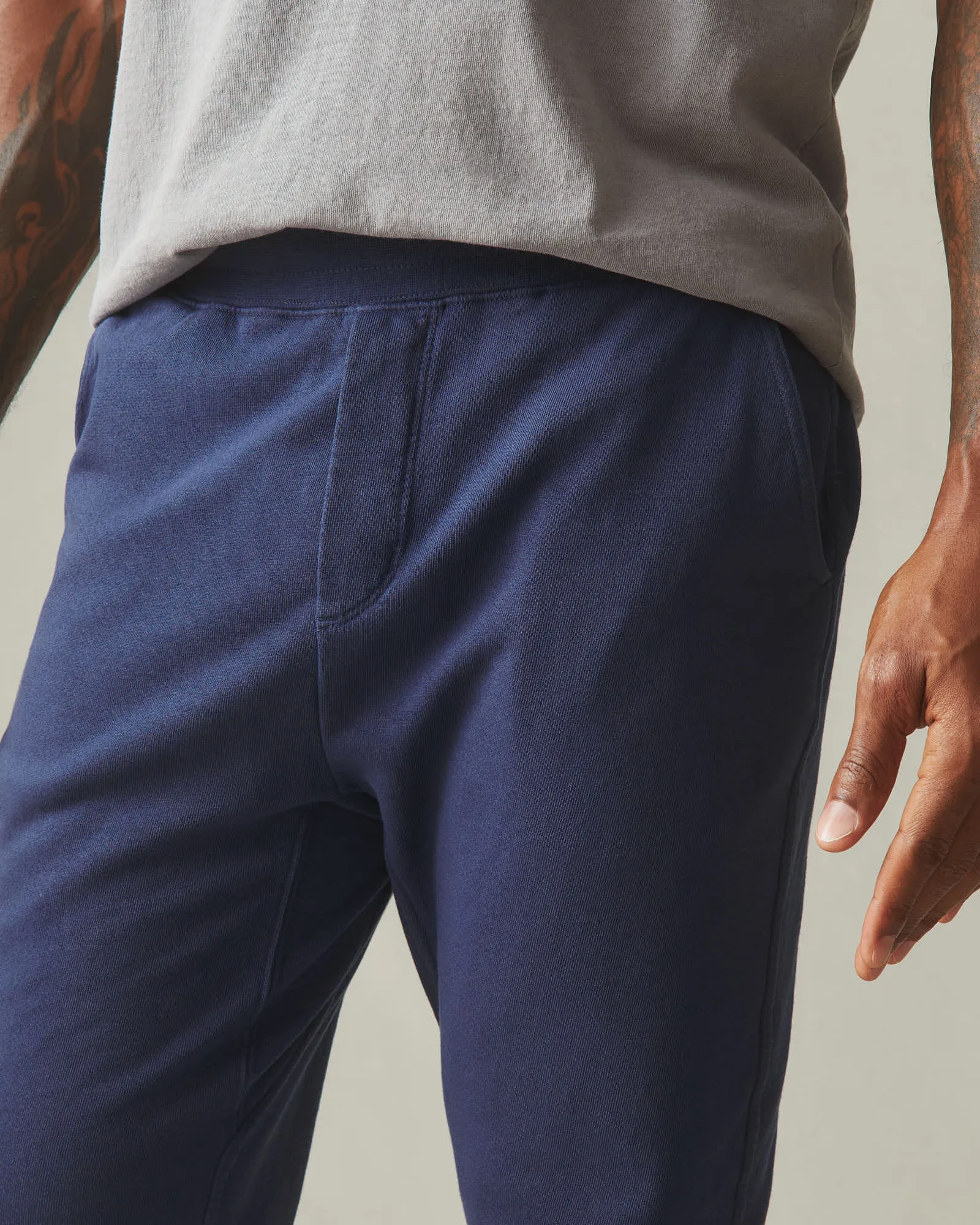 Men's French Terry Straight Pant - True Navy sold by American Giant product image thumbnail 4