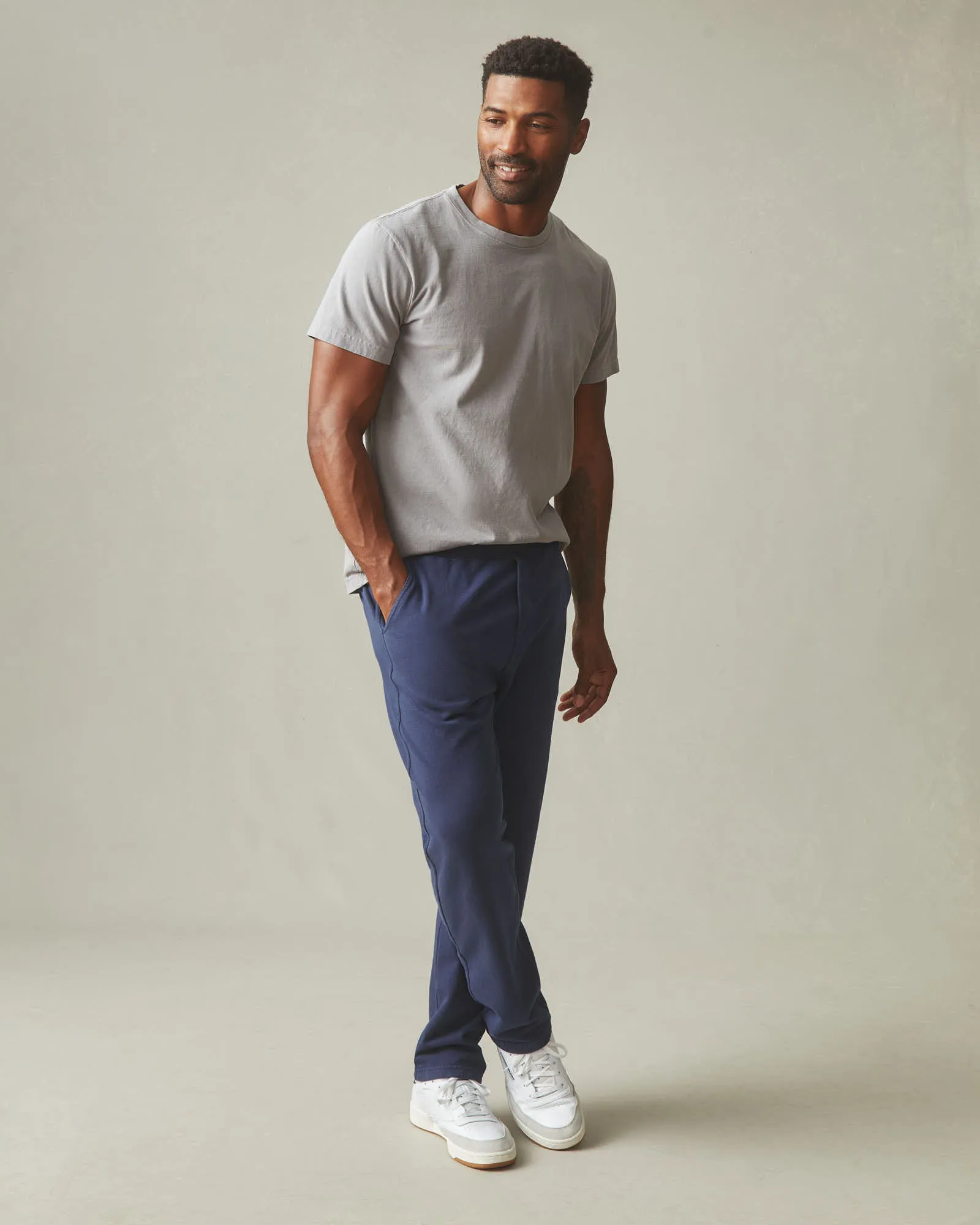Men's French Terry Straight Pant - True Navy sold by American Giant product image thumbnail 5