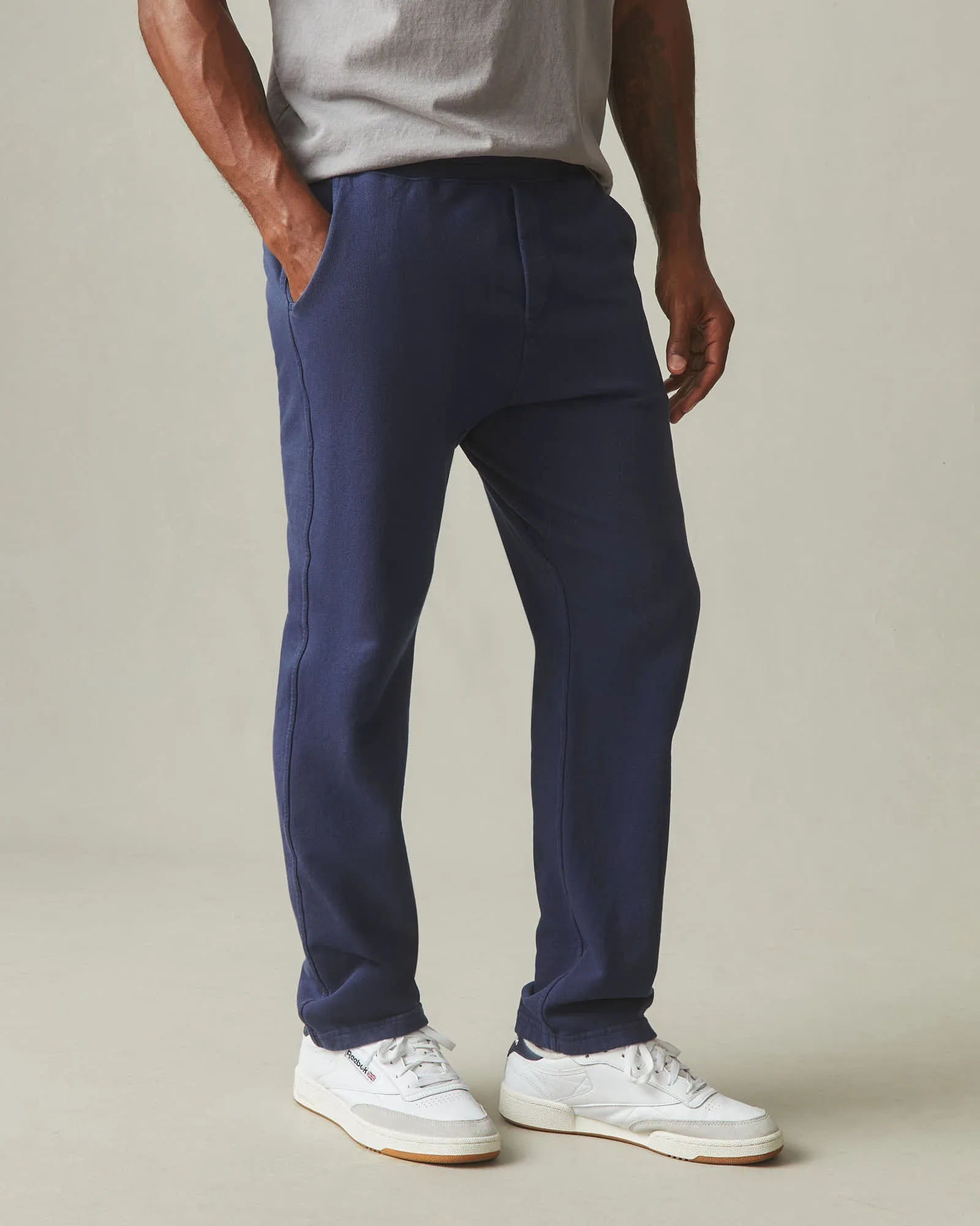 Men's French Terry Straight Pant - True Navy sold by American Giant product image thumbnail 2