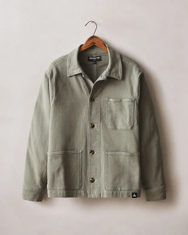 Men's Roughneck Jacket - Sage made by American Giant