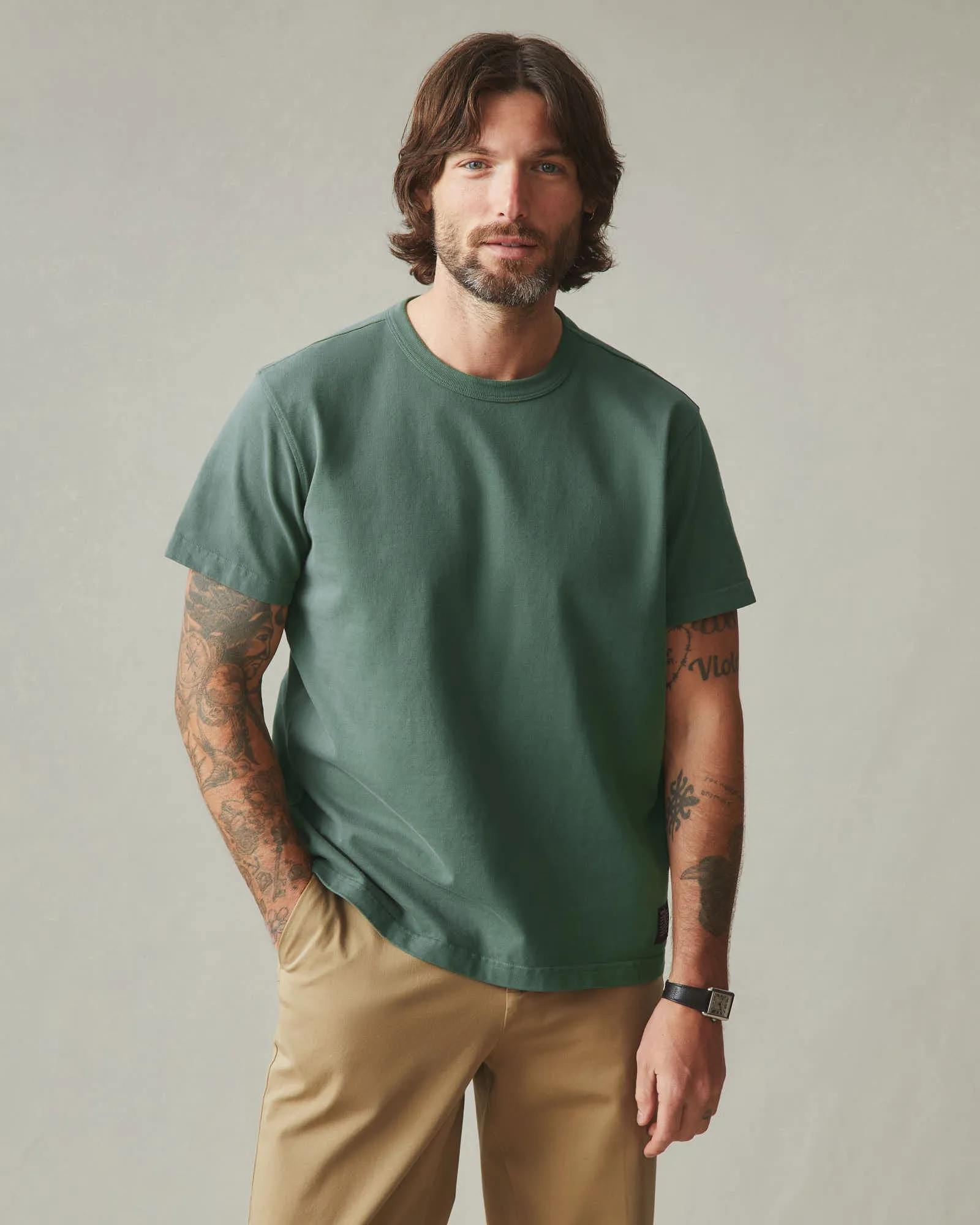 Men's Everest Tee - Dark Forest sold by American Giant product image thumbnail 2