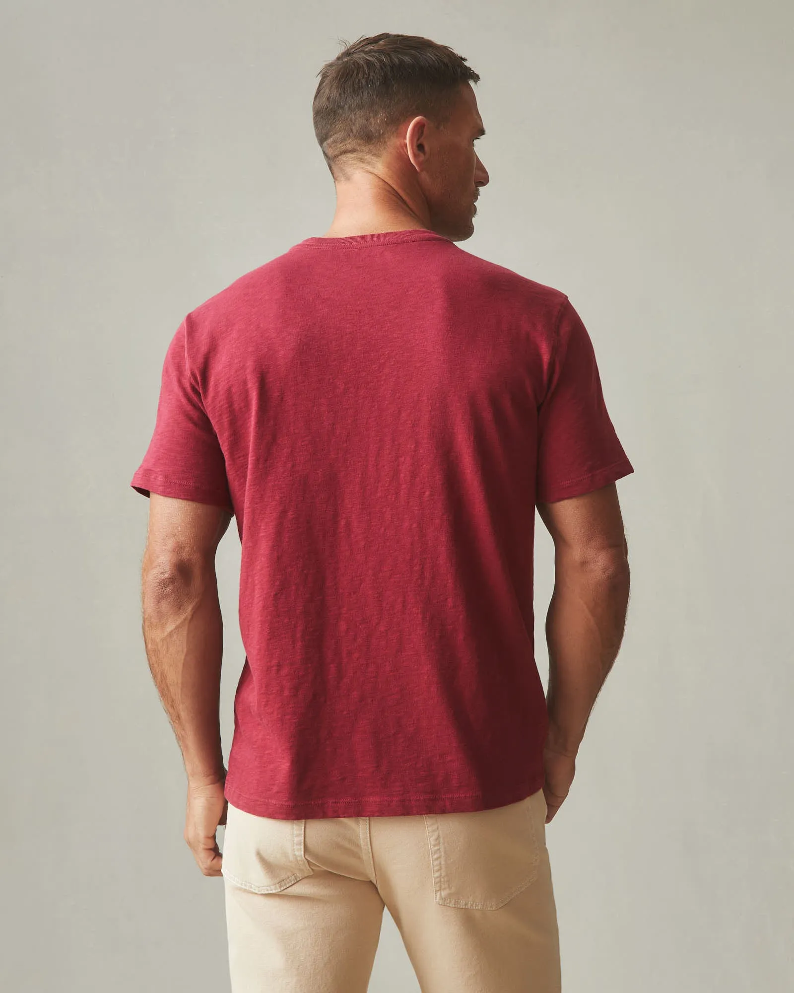 Men's Premium Slub Crew Tee - Syrah sold by American Giant product image thumbnail 2