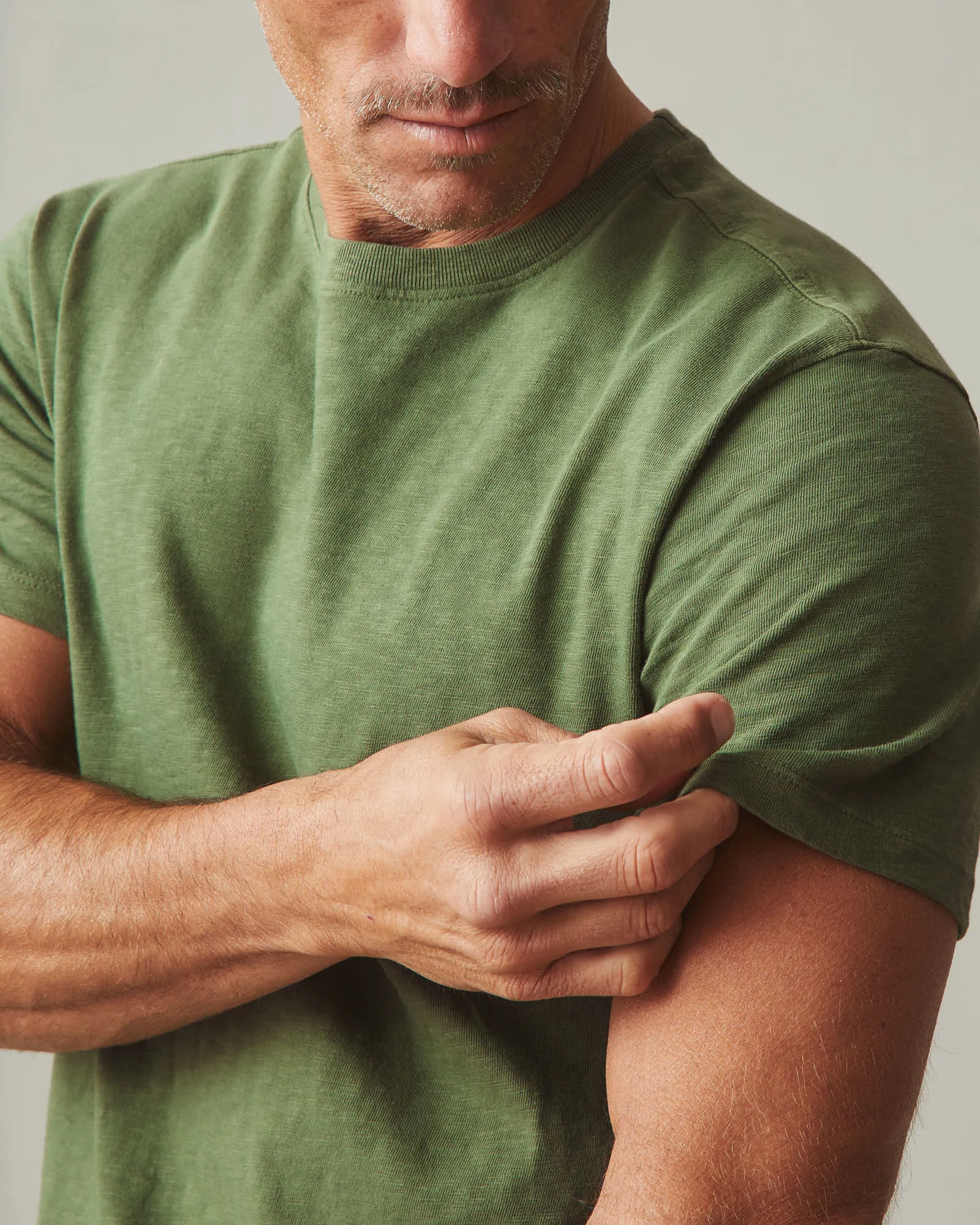 Men's Premium Slub Crew Tee - Rifle Green sold by American Giant product image thumbnail 3