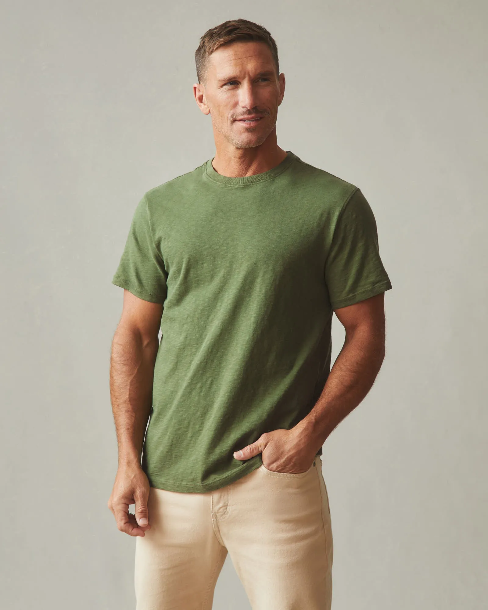 Men's Premium Slub Crew Tee - Rifle Green sold by American Giant