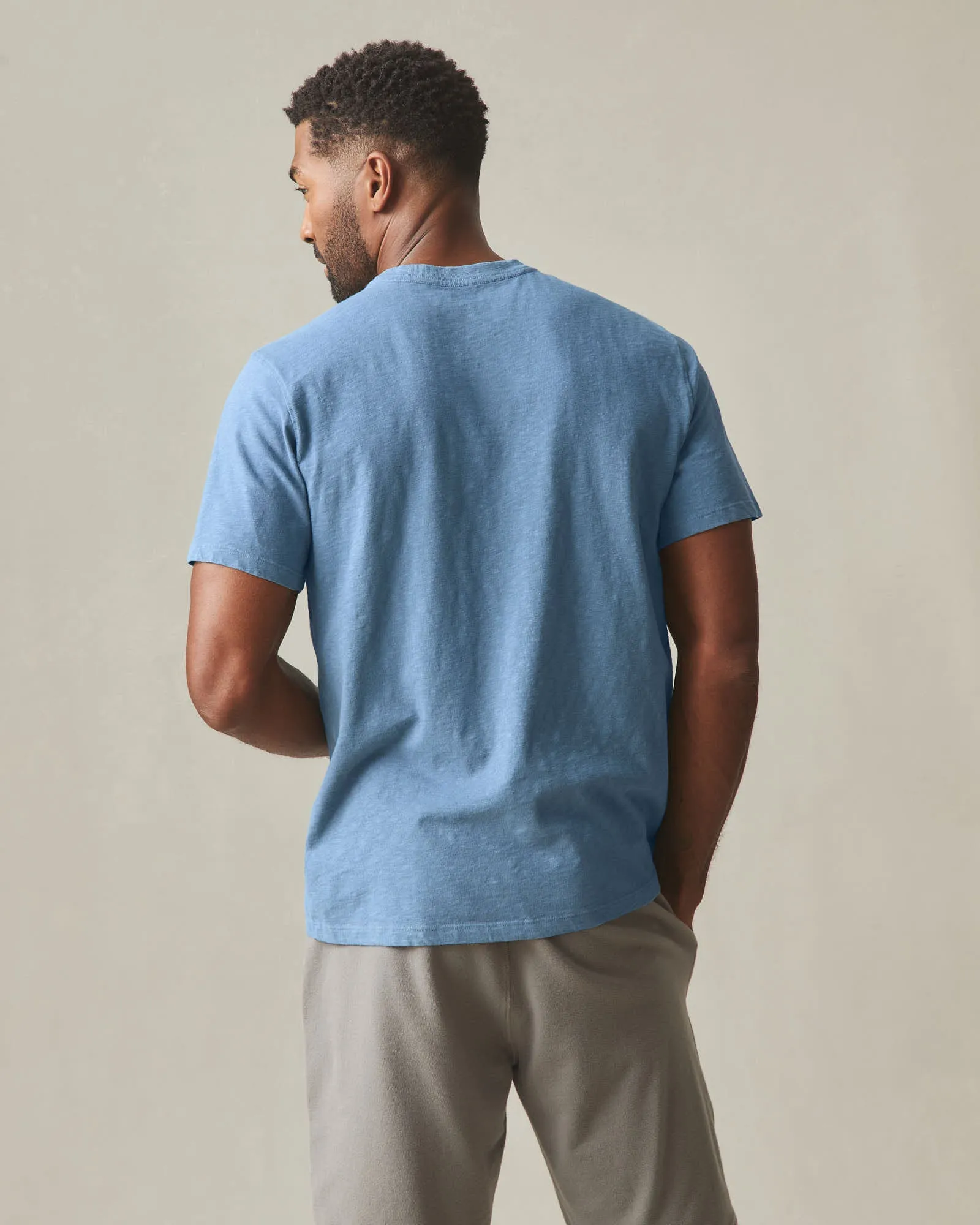 Men's Premium Slub Crew Tee - Moonlight Blue sold by American Giant product image thumbnail 2