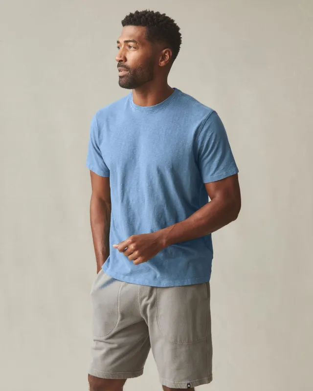 Men's Premium Slub Crew Tee - Moonlight Blue made by American Giant