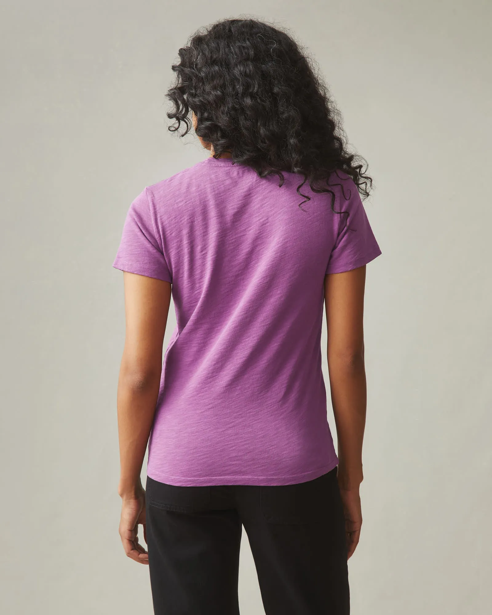 Women's Premium Slub Crew Tee - Cattleya Orchid sold by American Giant product image thumbnail 3