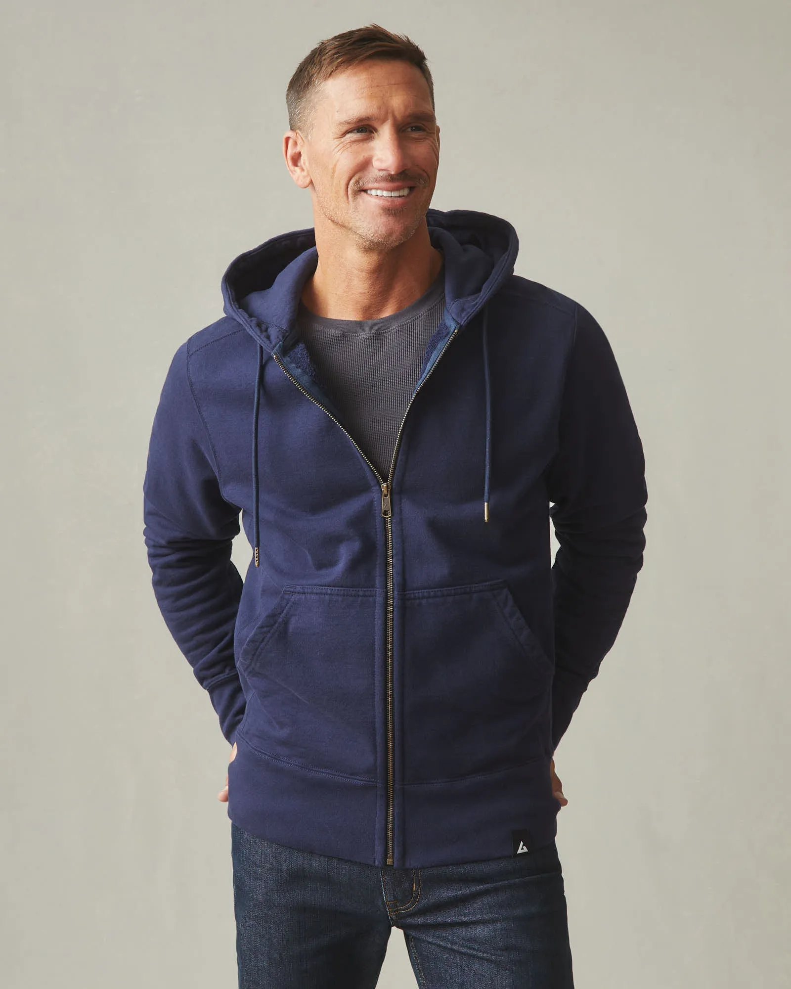 Men's Classic Full Zip - True Navy sold by American Giant product image thumbnail 2