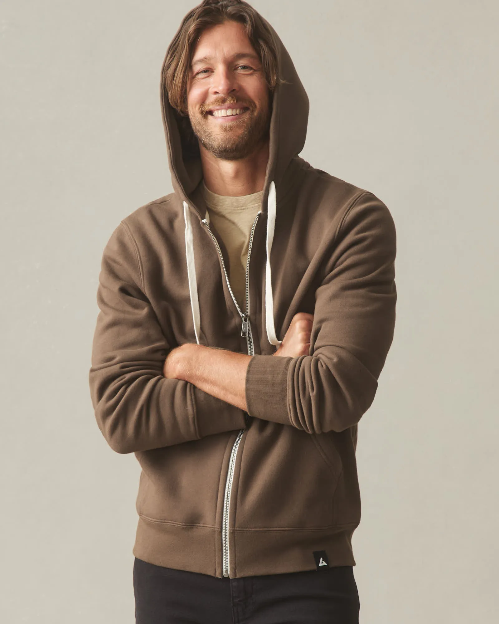 Men's Midweight Full Zip - Cocoa Creme sold by American Giant product image thumbnail 3