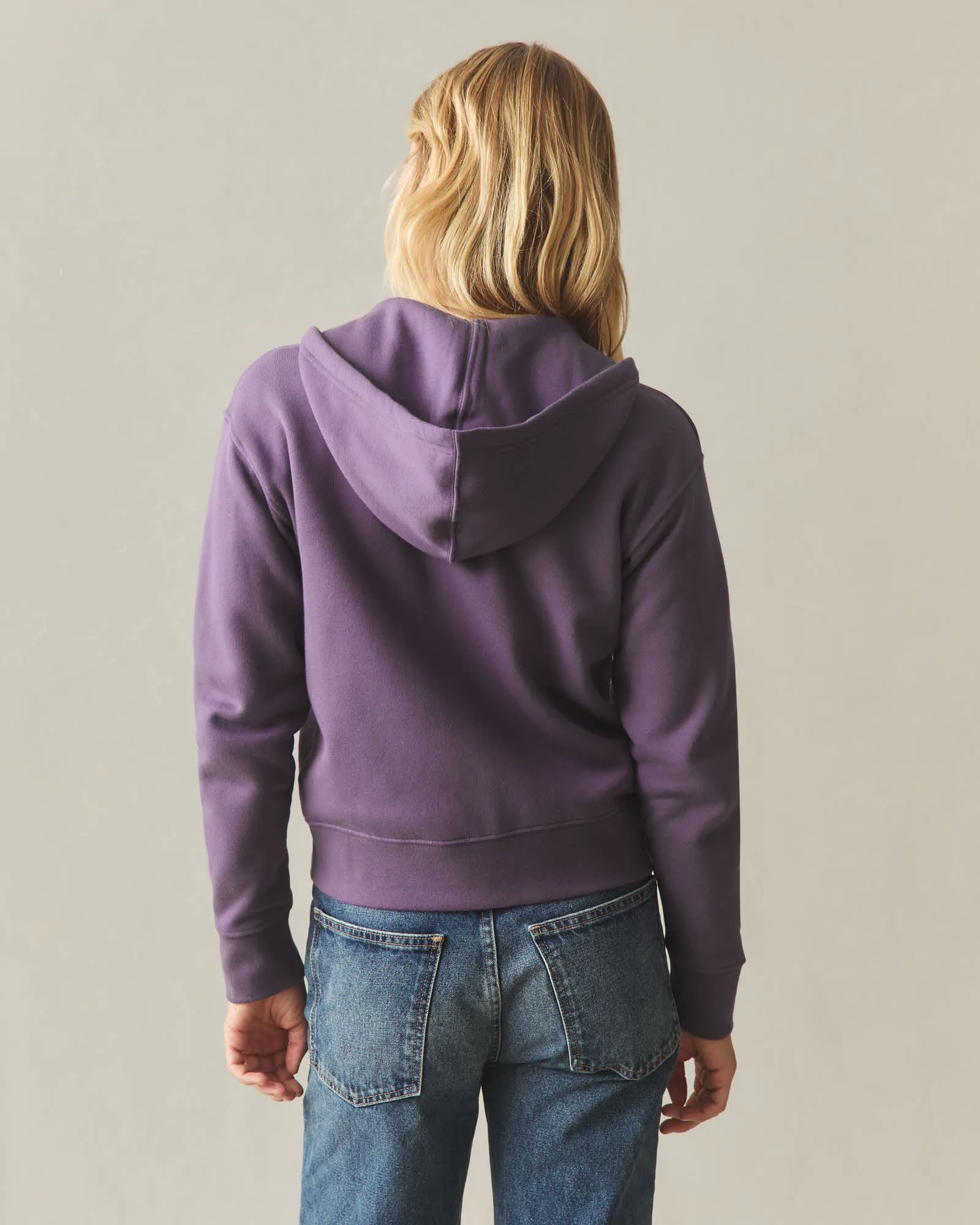 Women's Midweight Full Zip - Hortensia sold by American Giant product image thumbnail 3