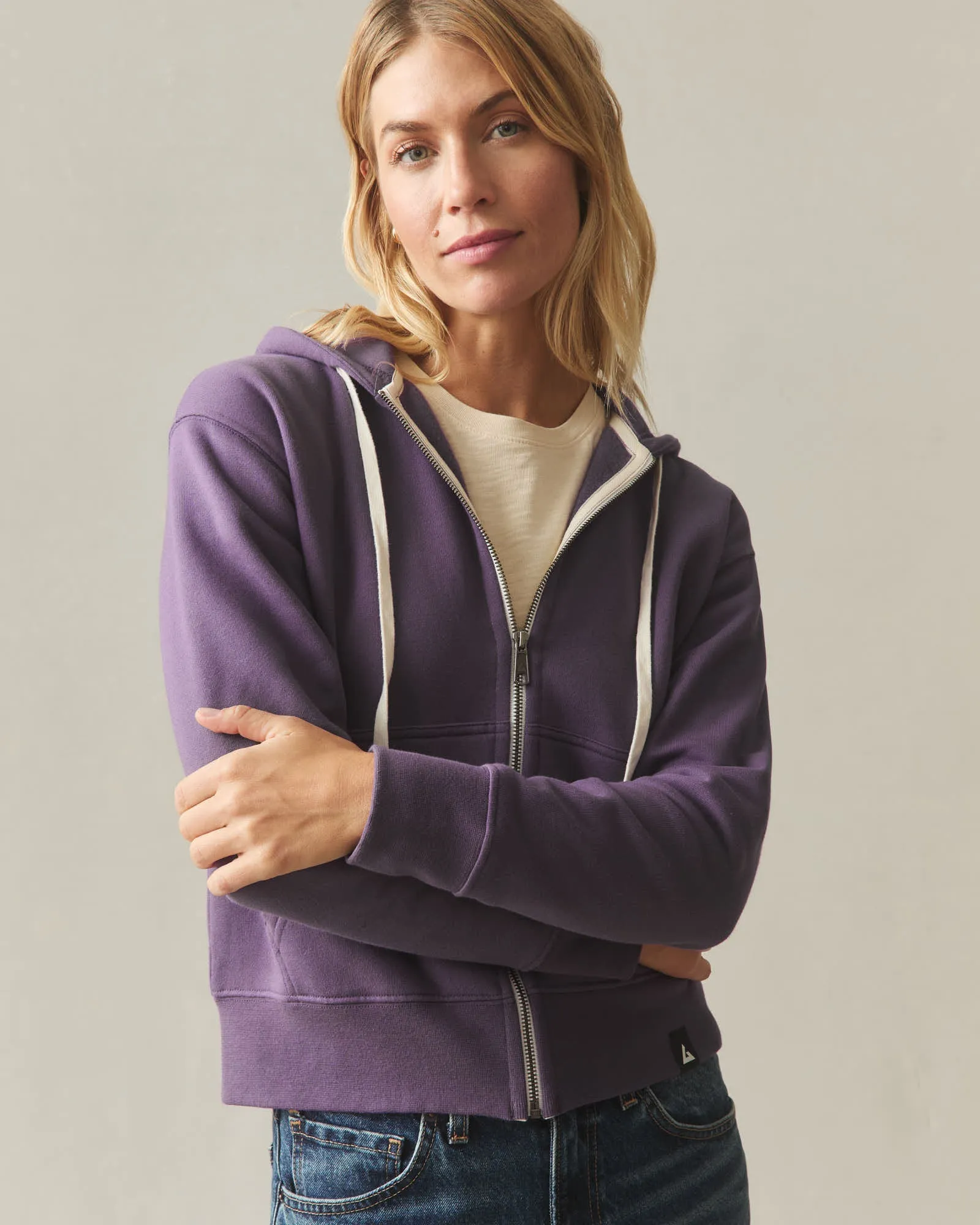 Women's Midweight Full Zip - Hortensia sold by American Giant product image thumbnail 2