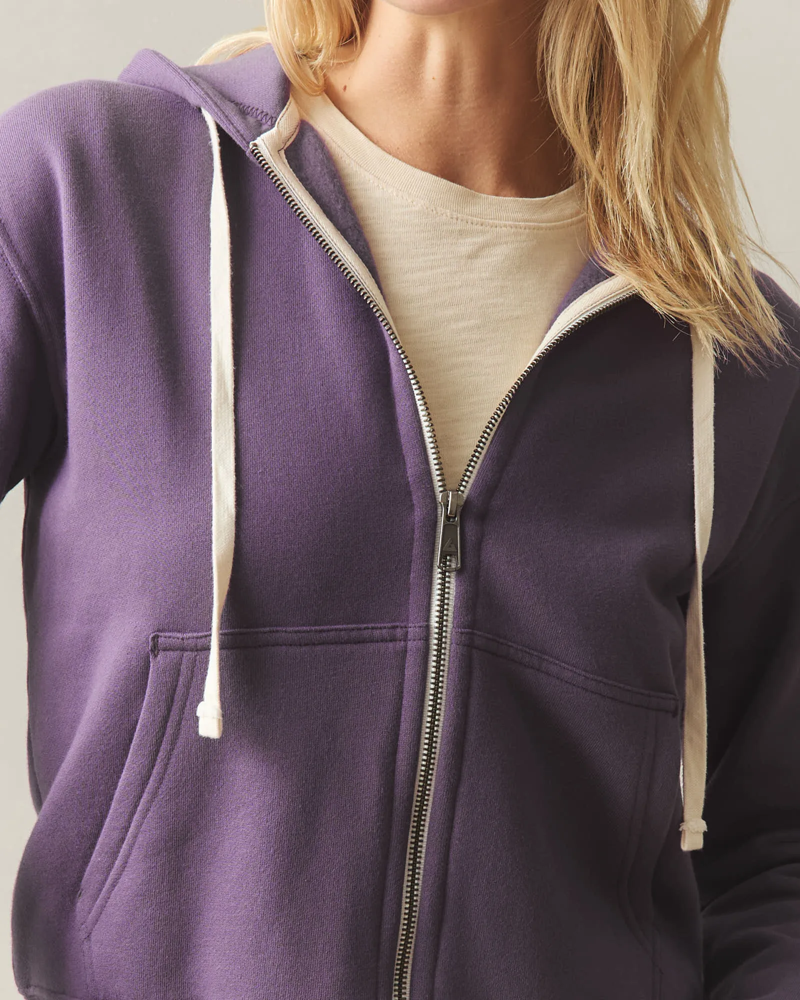 Women's Midweight Full Zip - Hortensia sold by American Giant product image thumbnail 4