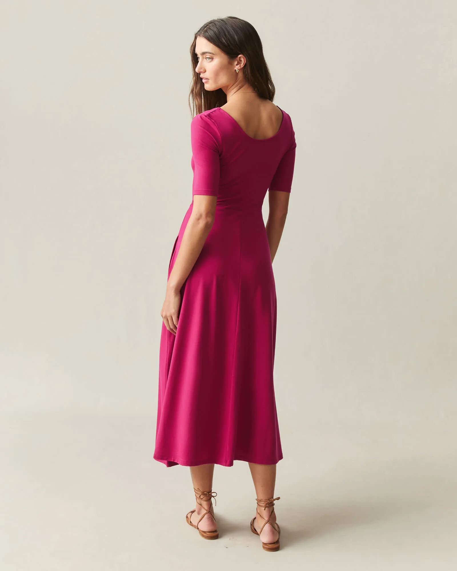 Women's Short Sleeve Flex Dress - Cherries Jubilee sold by American Giant product image thumbnail 2