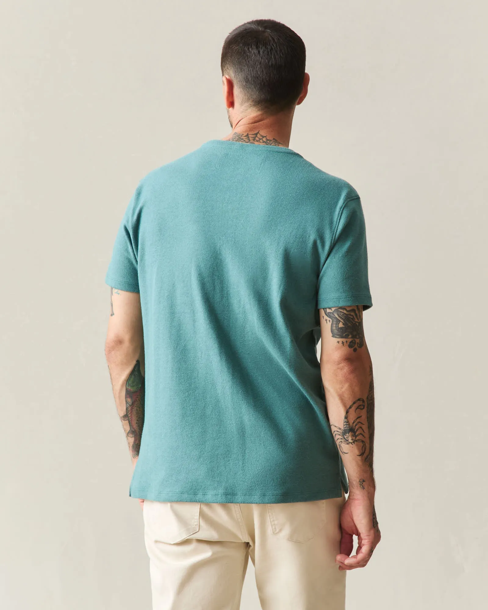 Men's Brushed Tee - Hydro Heather sold by American Giant product image thumbnail 2
