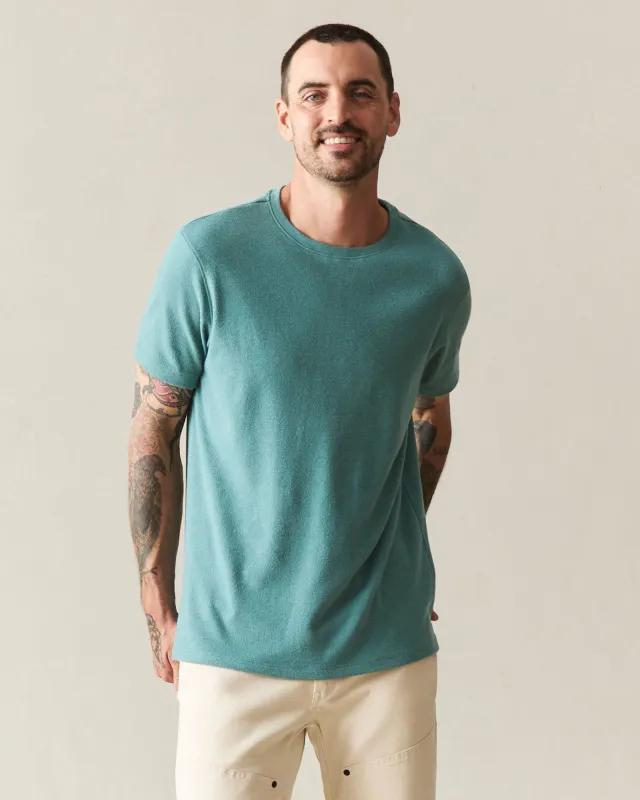 Men's Brushed Tee - Hydro Heather made by American Giant
