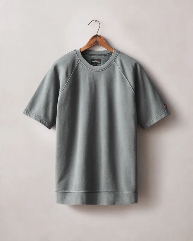 Men's French Terry Tee - Vintage Poppyseed made by American Giant
