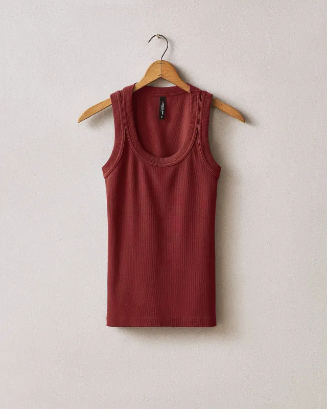 Women's Rib Tank - Winery made by American Giant