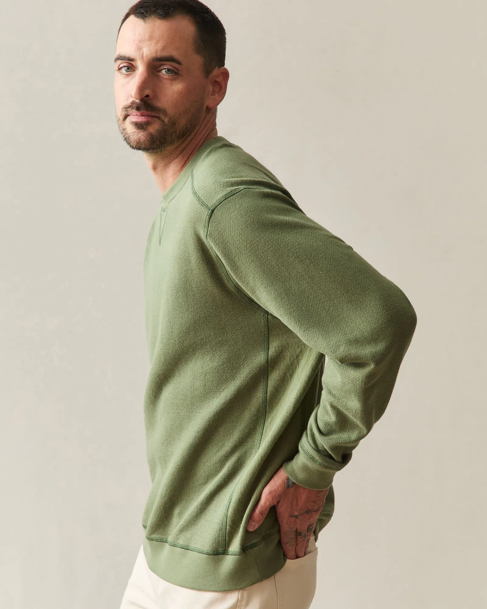 Men's Reversible Crew - Olvine sold by American Giant product image thumbnail 2