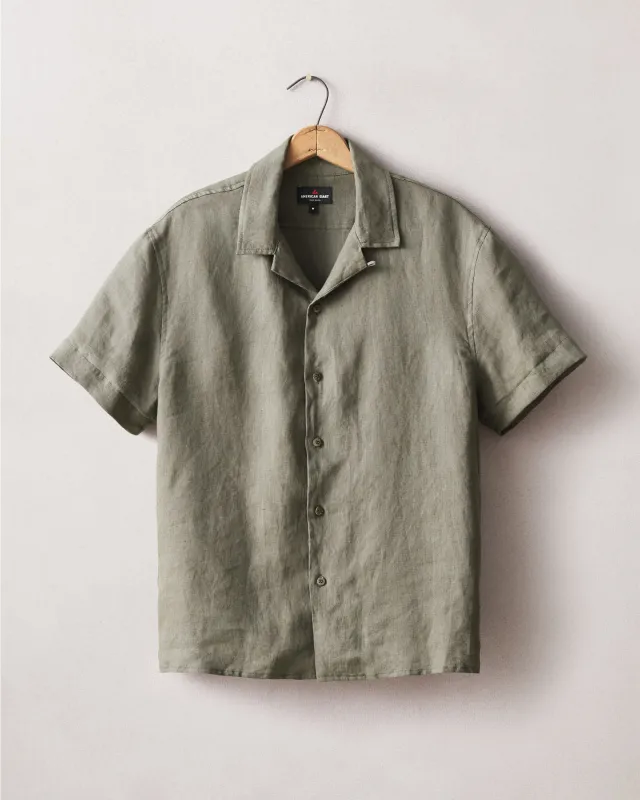 Men's Camp Shirt - Sea Turtle made by American Giant