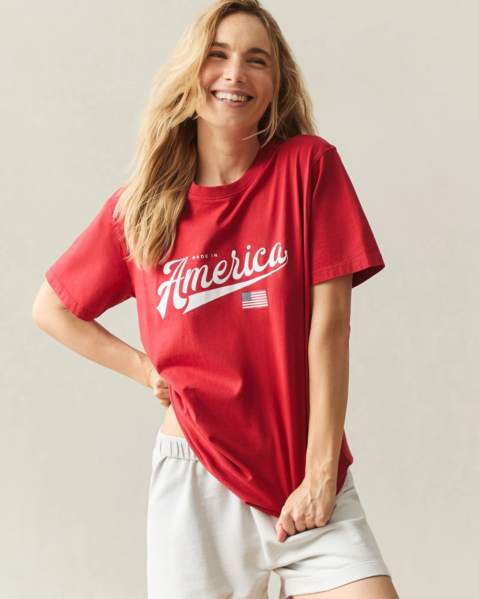 Unisex American Made Tee - Pompeian Red sold by American Giant product image thumbnail 2