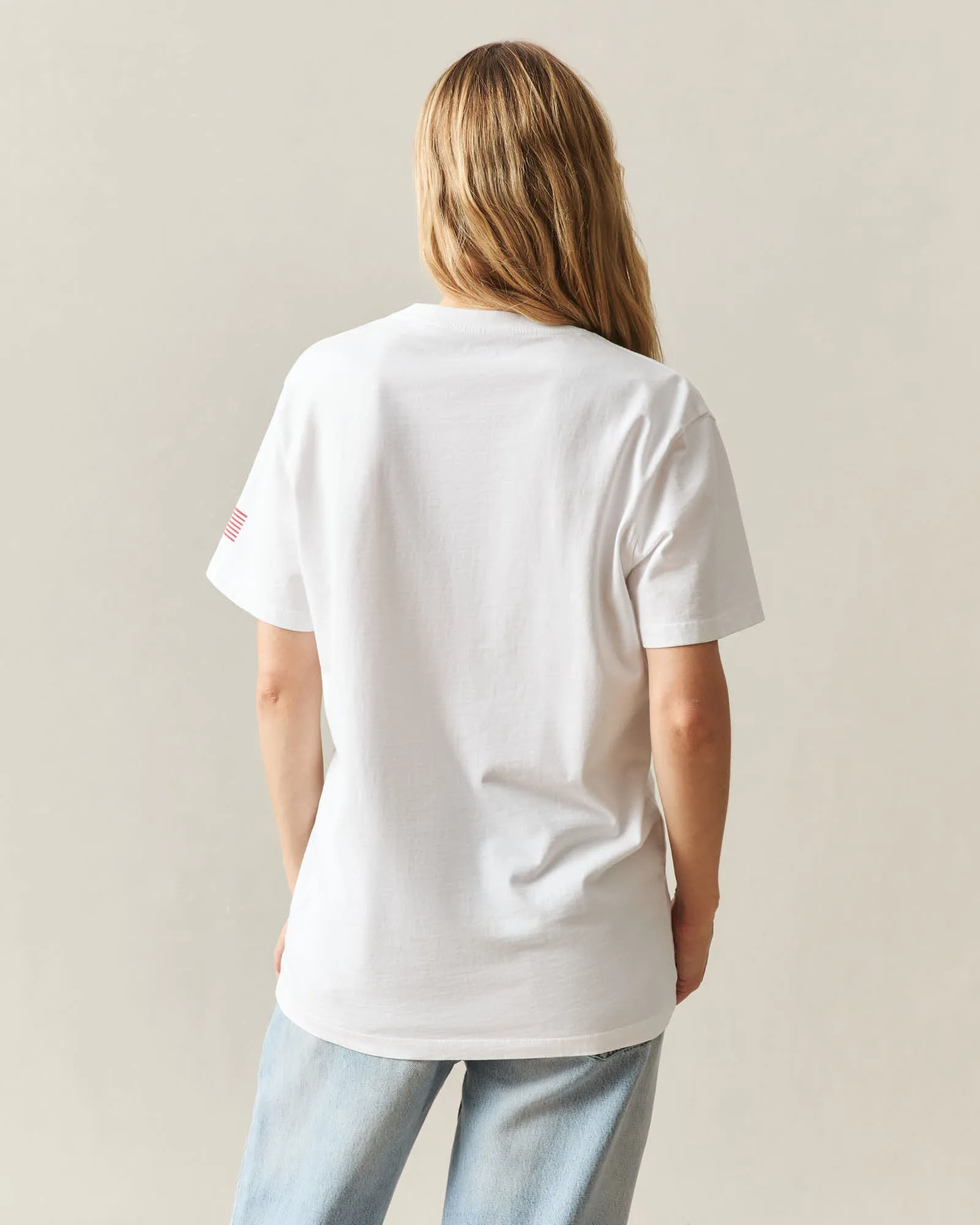 Unisex Bison Tee - White sold by American Giant product image thumbnail 3