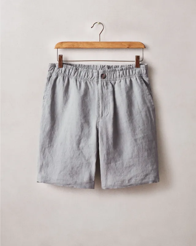 Men's Linen Shorts - Steel Grey made by American Giant