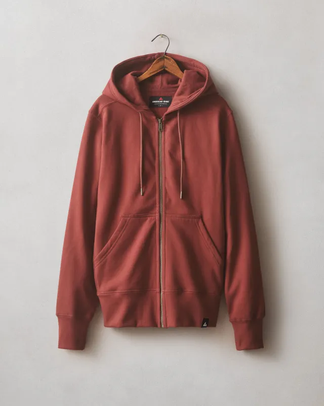 Men's Classic Full Zip - Spiced Apple made by American Giant