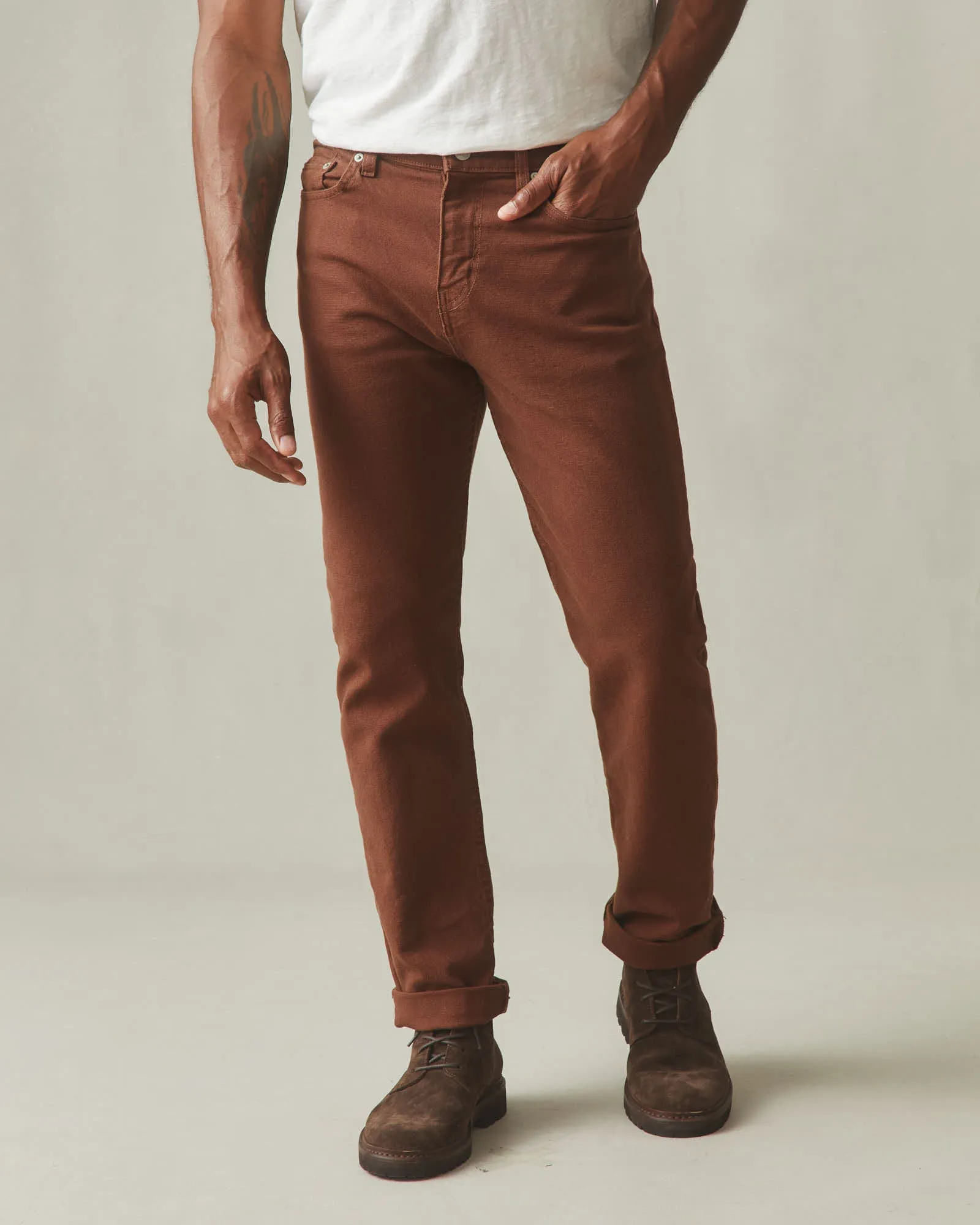 Men's Roughneck Pant Straight - Tiramisu sold by American Giant