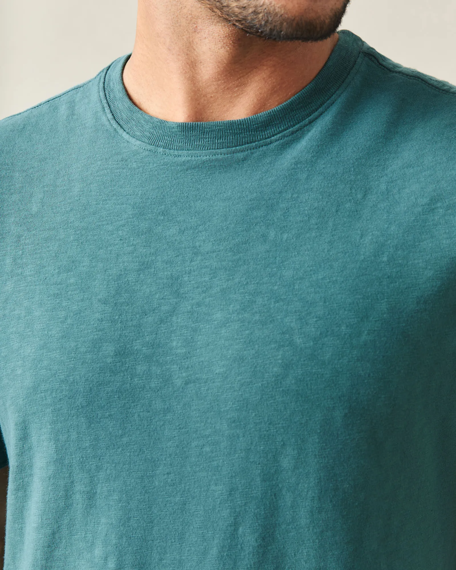 Men's Premium Slub Crew Tee - Atlantic Deep sold by American Giant product image thumbnail 2