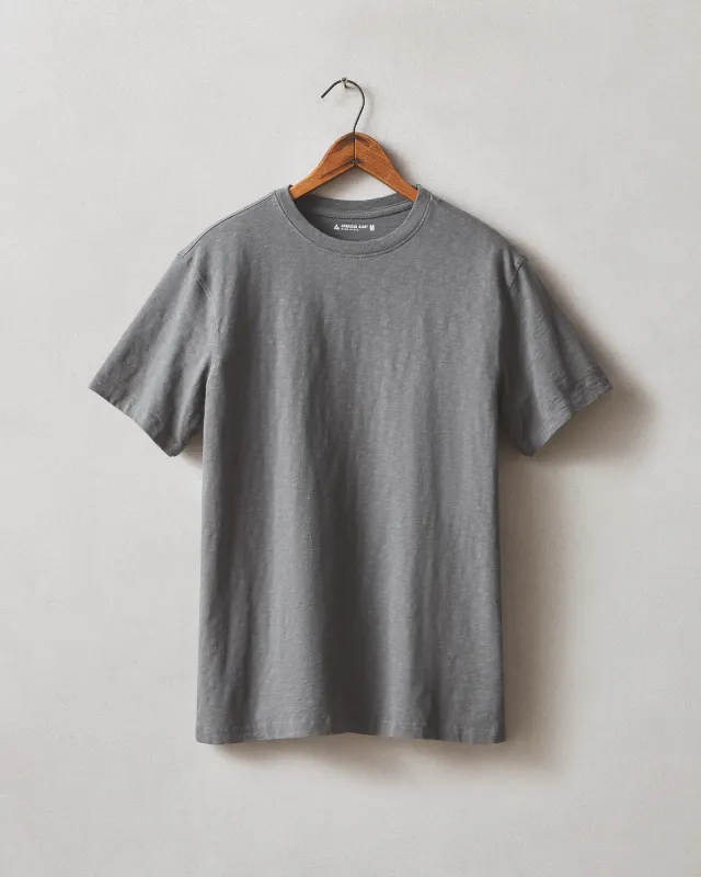 Men's Premium Slub Crew Tee - Steel Grey made by American Giant