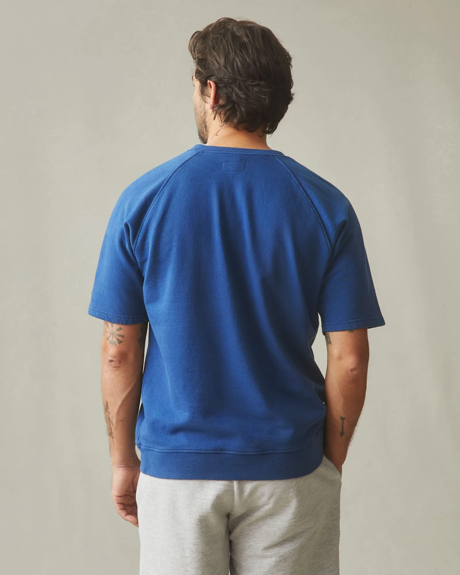 Men's French Terry Tee - Deja Vu Blue sold by American Giant product image thumbnail 3