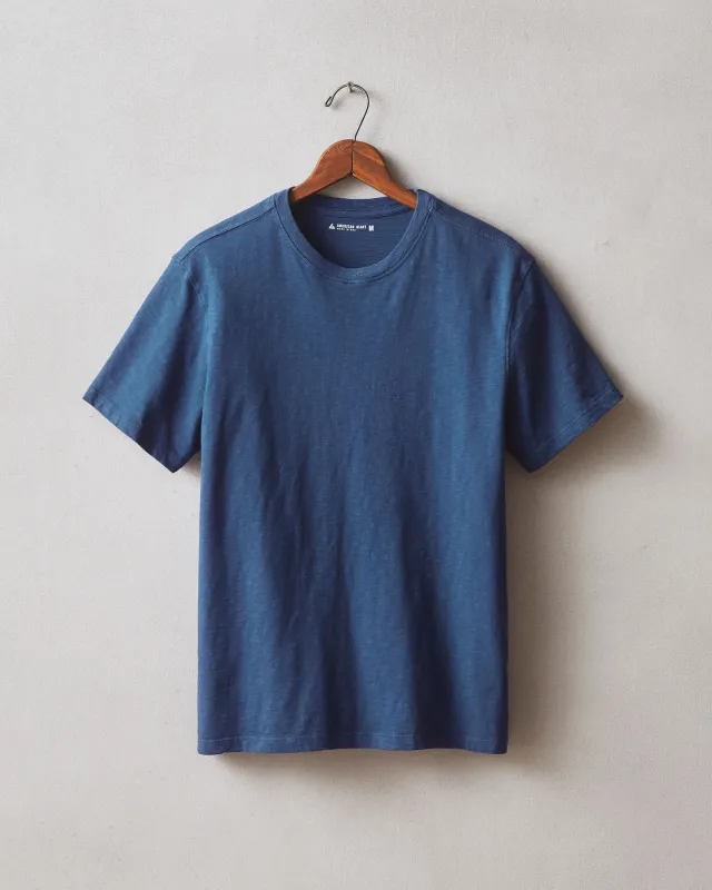 Men's Premium Slub Crew Tee - Ensign Blue made by American Giant