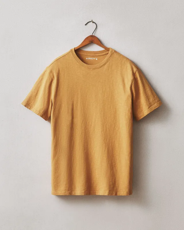 Men's Premium Slub Crew Tee - Golden Apricot made by American Giant