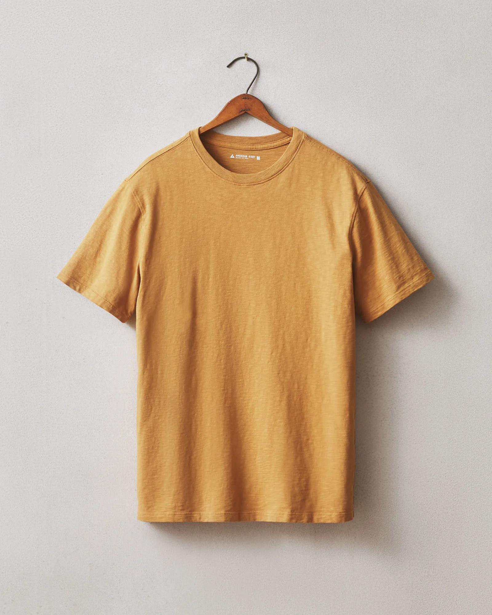 Men's Premium Slub Crew Tee - Golden Apricot sold by American Giant