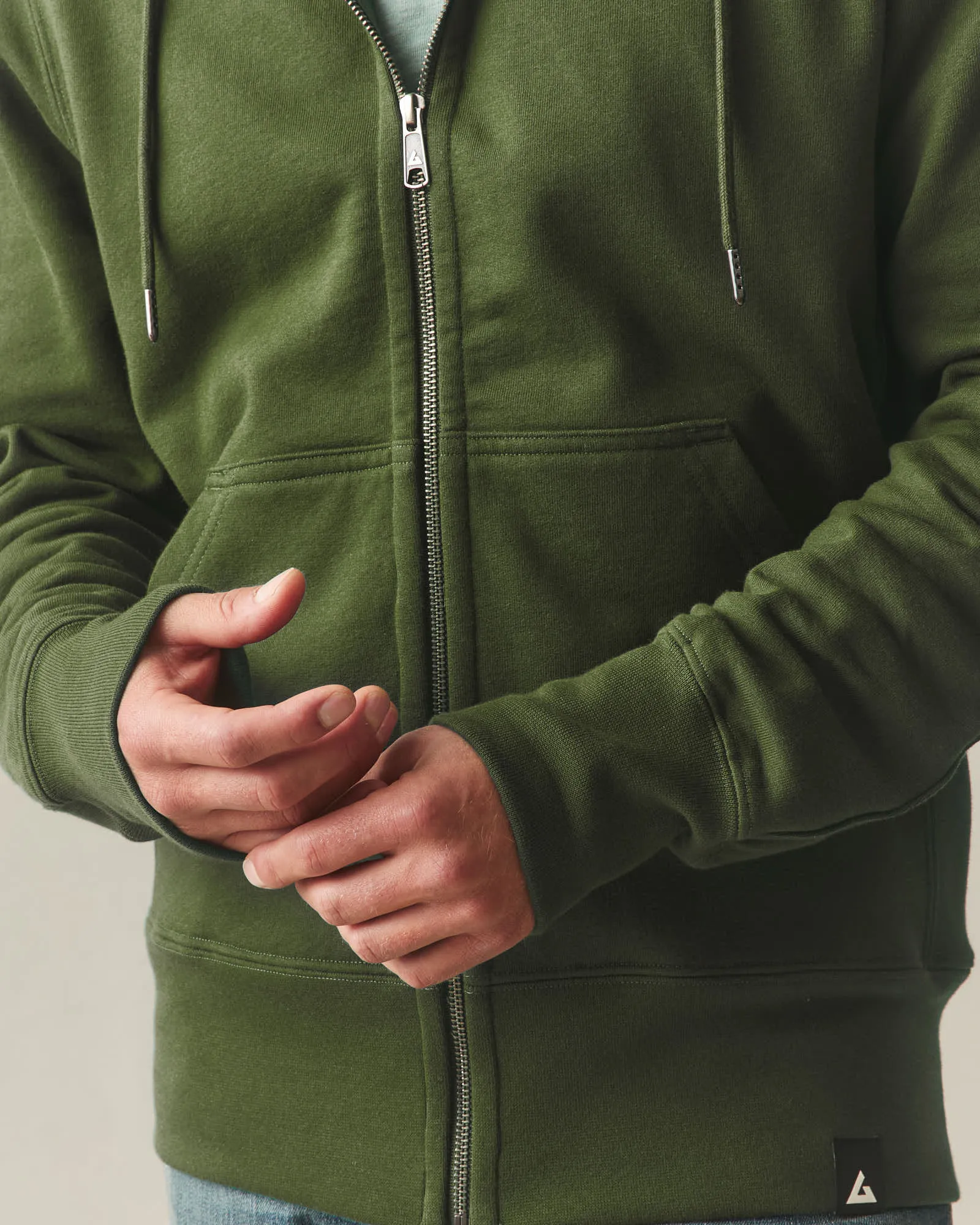 Men's Classic Full Zip - Riffle Green sold by American Giant product image thumbnail 4