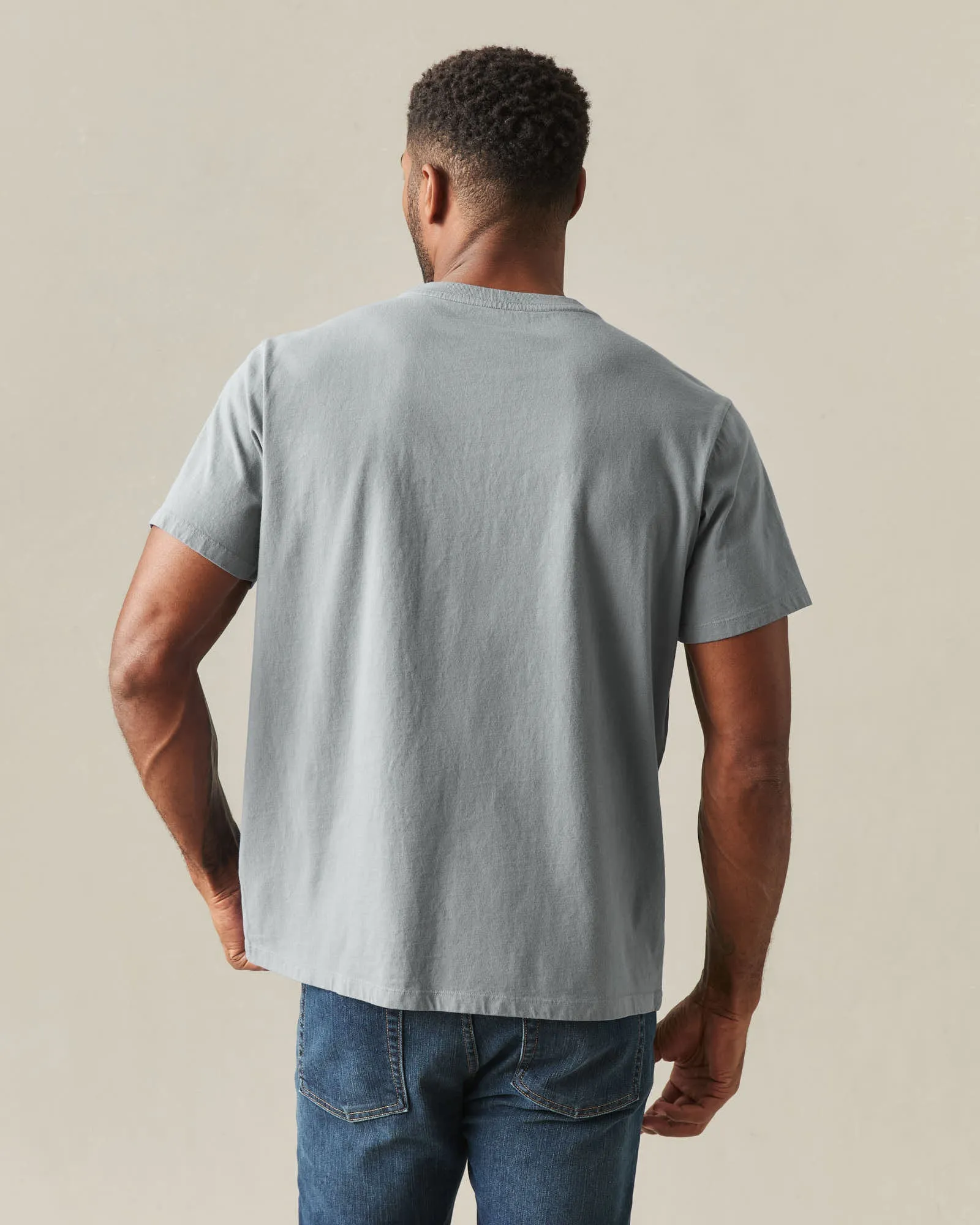 Men's Golden State Tee - Heather Grey sold by American Giant product image thumbnail 4