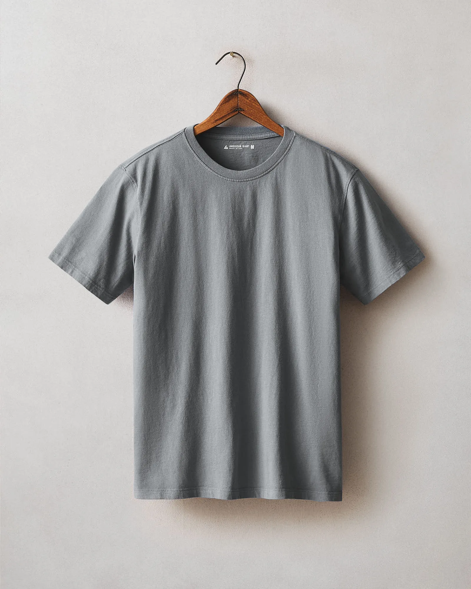 Men's Golden State Tee - Heather Grey sold by American Giant
