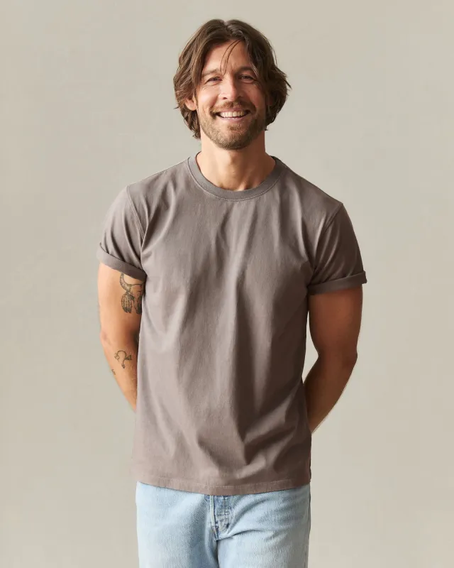 Men's Golden State Tee - Deep Taupe made by American Giant