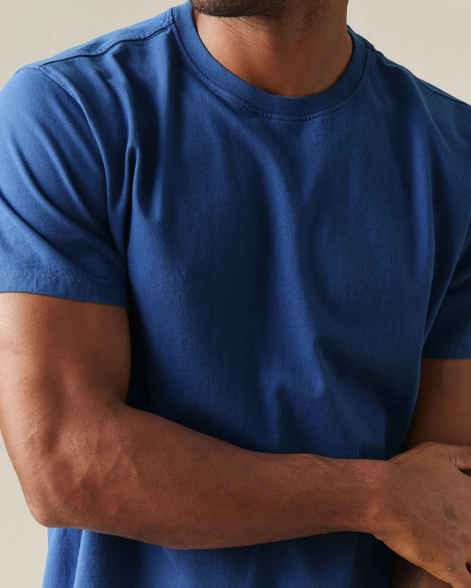 Men's Golden State Tee - Cobalt sold by American Giant product image thumbnail 4