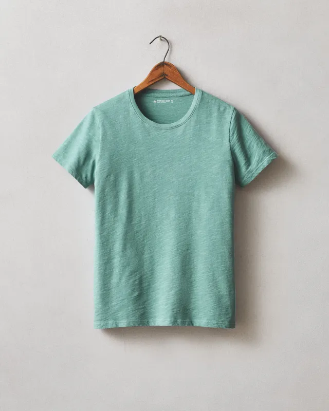 Women's Premium Slub Crew Tee - Oil Blue made by American Giant