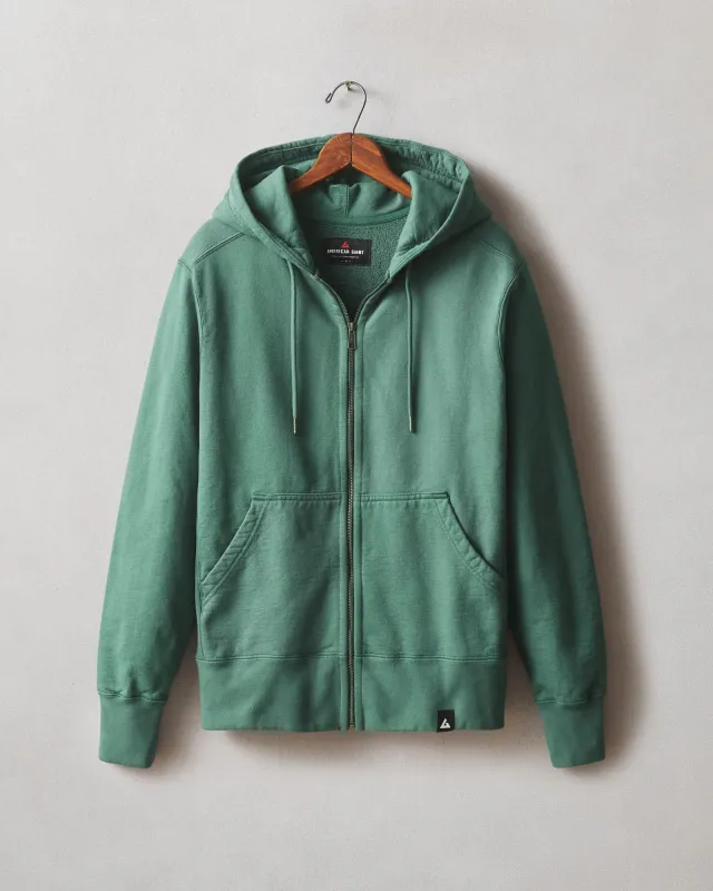 Men's Classic Full Zip - Blue Spruce made by American Giant