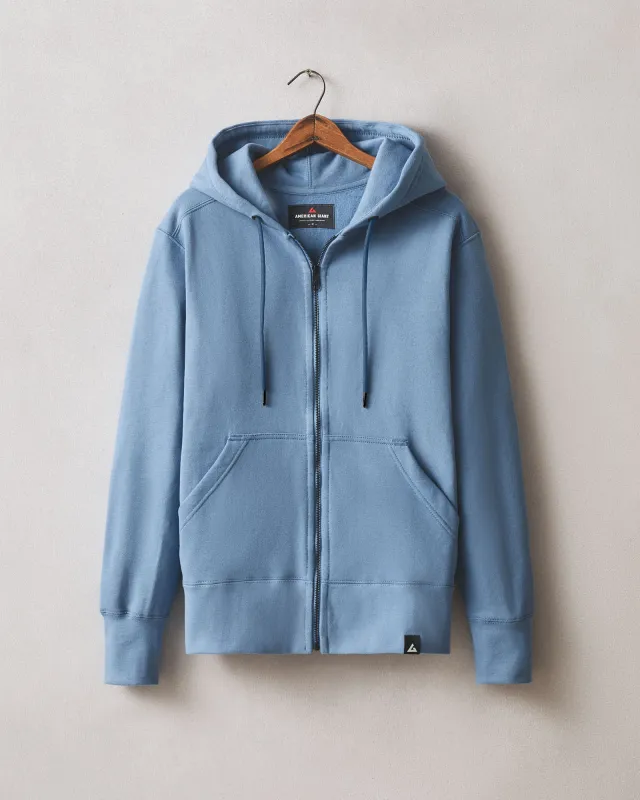 Men's Classic Full Zip - Quiet Harbor made by American Giant