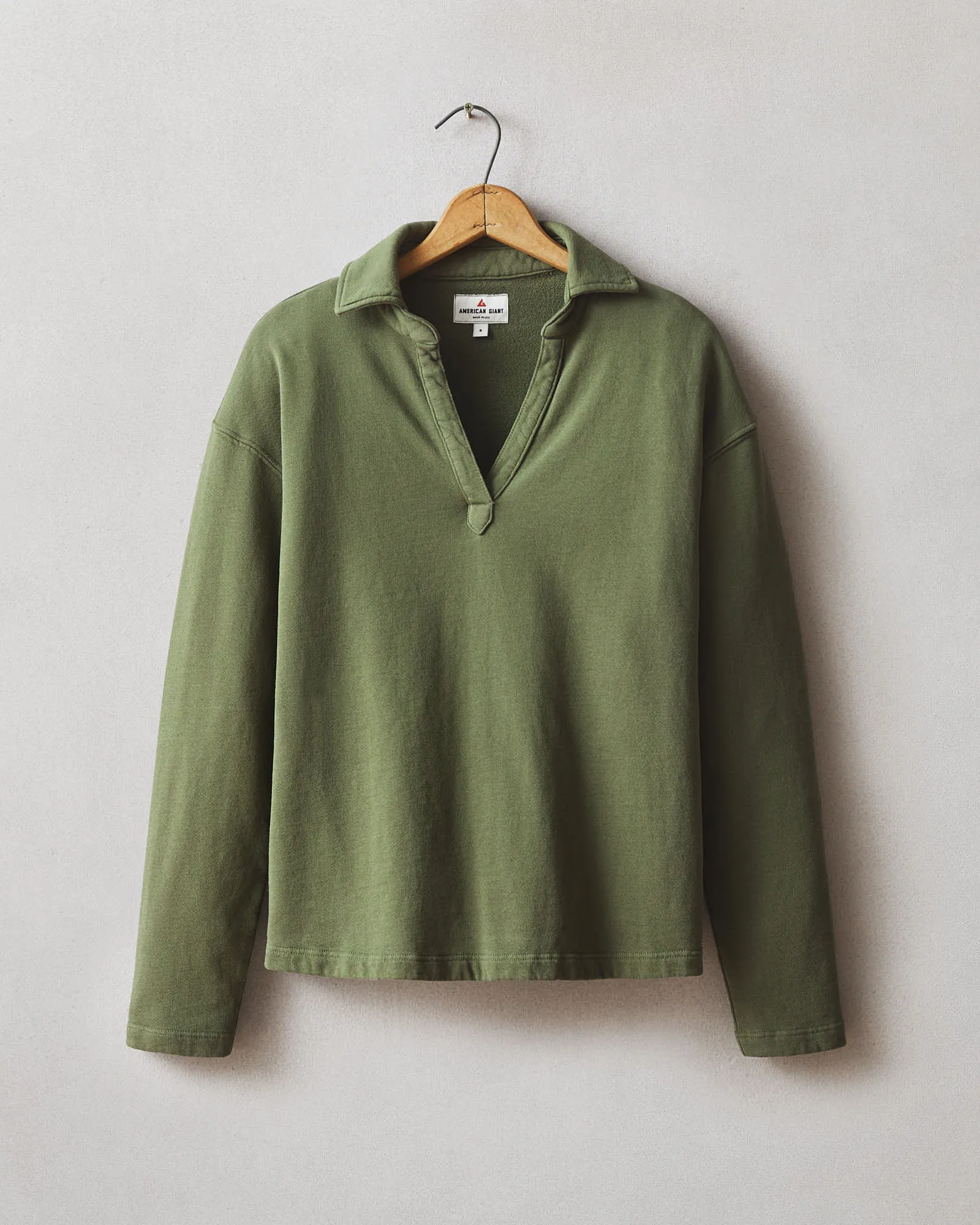 Women's French Terry Popover - Fern sold by American Giant