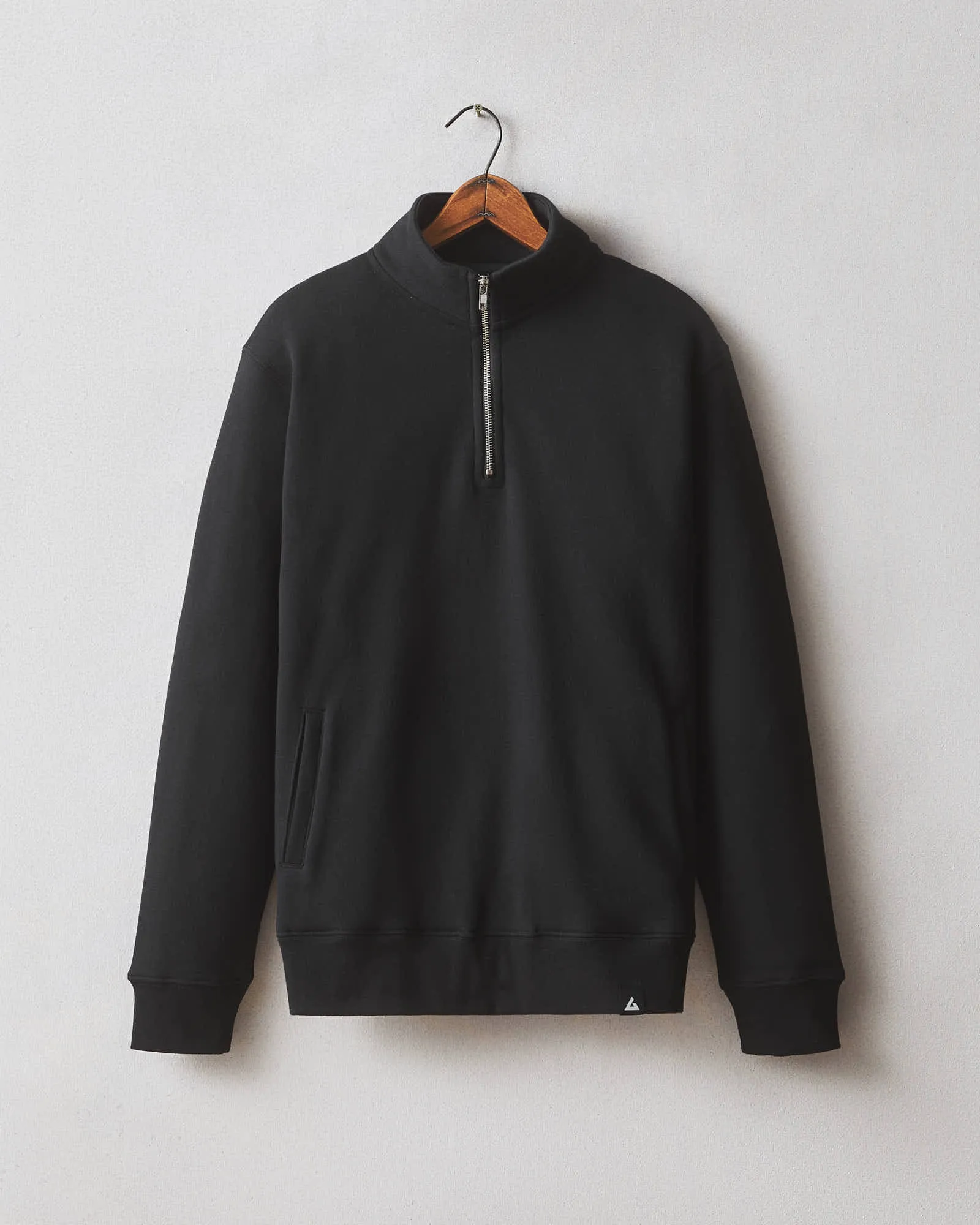 Men's Carolina Half Zip - Black sold by American Giant