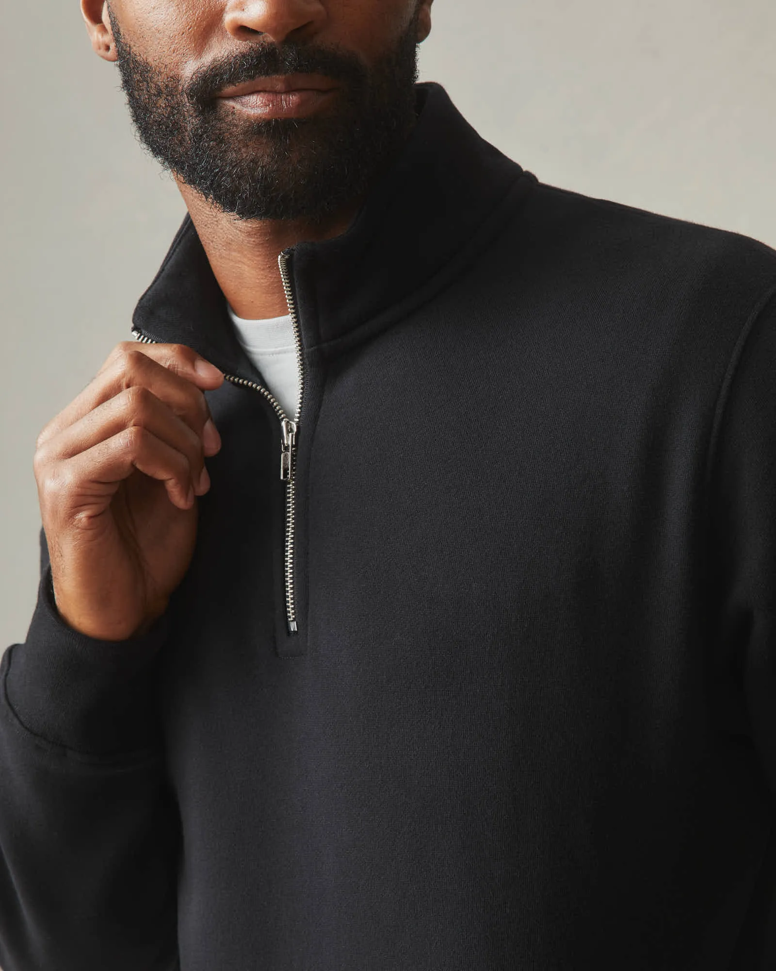 Men's Carolina Half Zip - Black sold by American Giant product image thumbnail 5