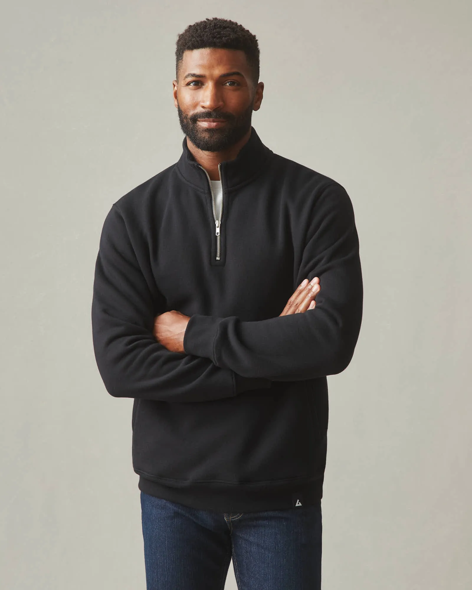 Men's Carolina Half Zip - Black sold by American Giant product image thumbnail 2