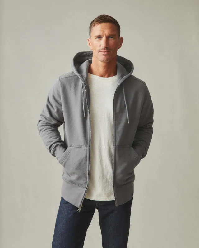 Men's Classic Full Zip - Poppyseed made by American Giant