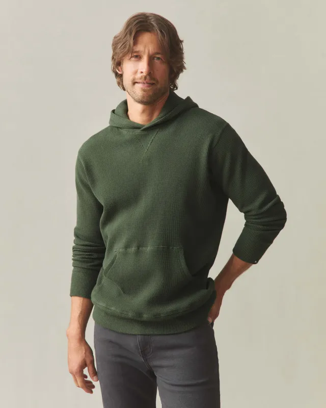 Men's Waffle Pullover - Climbing Ivy made by American Giant