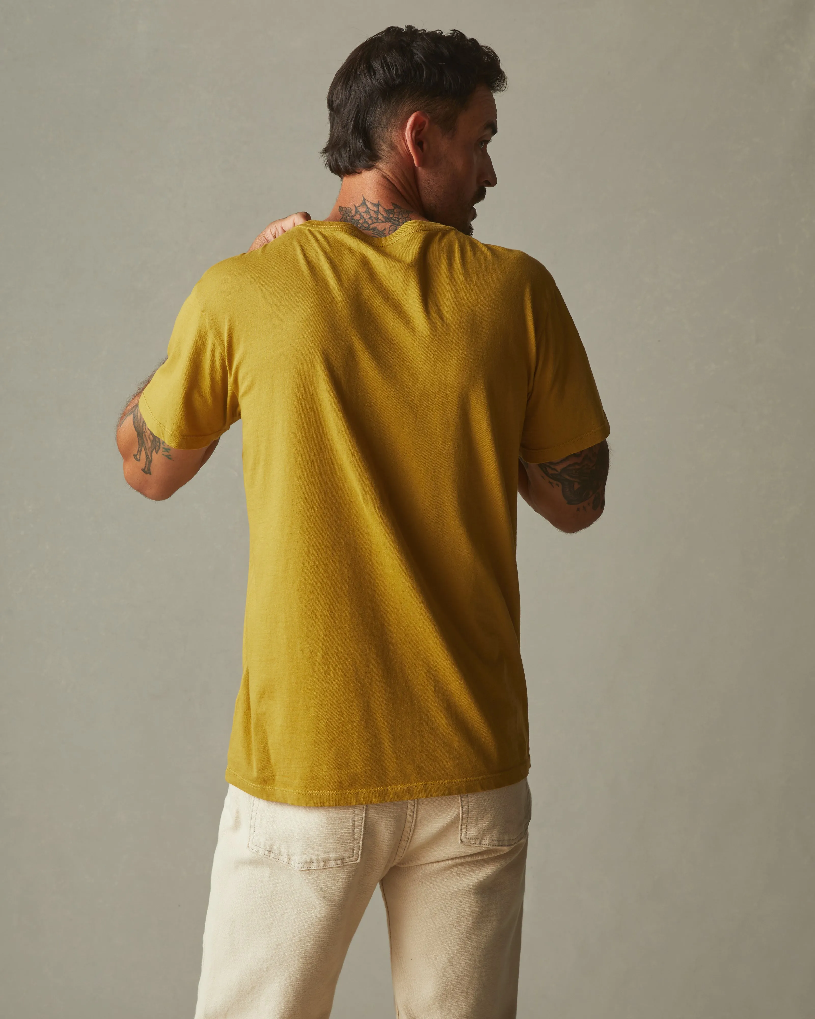 Classic Cotton Crew Tee - Dried Tobacco sold by American Giant product image thumbnail 2