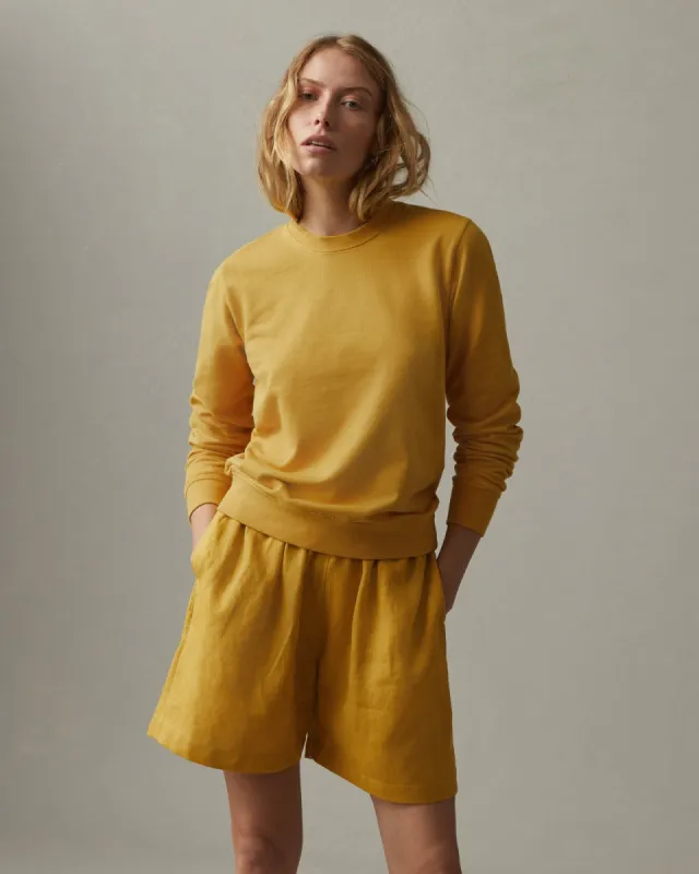 French Terry Crew Sweatshirt - Yellow Blaze sold by American Giant